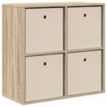 vidaXL Servírovacia skriňa Sonoma dub 68,5 x 32 x 67 cm