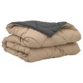 vidaXL Letná prikrývka 200 x 135 cm Leto 200 gsm Antracitová a taupe