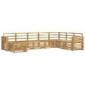vidaXL Záhradná súprava gaučov 8 pcs Biela 310 x 191,5 x 73 cm
