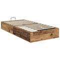 vidaXL Otomanový posteľný rám Staré drevo 203 x 100 x 25 cm