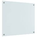 vidaXL Kuchynský obklad 2 ks Biela 70 x 60 cm tvrdené sklo