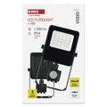 LED reflektor VISIO s pohybovým čidlom, 10W, neutrálna biela, čierný