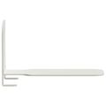 vidaXL Neviditeľná plávajúca polica 4 ks Biely 6 x 11 x 6,5 cm