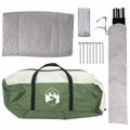 vidaXL Auto Stan Zelená 239 x 210 x 210 cm Polyester a oceľ