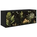 vidaXL Nástenný TV kabinet RHENEN 102 x 33 x 40 cm Čierny dub