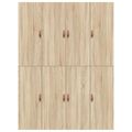 vidaXL Rám postele s úložným prostorem Sonoma dub 140 x 190 cm