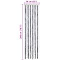 vidaXL Záves proti hmyzu, sivý a biely 56x200 cm, ženilka