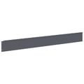 vidaXL Obrubník trávnika 50 ks 100 x 12 cm Oceľ Antracitová