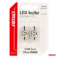 LED žiarovky CANBUS 12SMD Festoon C5W 3838 31mm White 12/24V AMiO-04247
