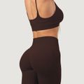 Dámske bezšvové legíny NEO Mocha - GymBeam, veľkosť L