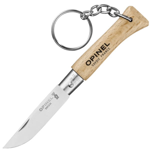 OPINEL 000081 VRI N°04 Inox vreckový nôž na kľúče 5 cm, bukové drevo