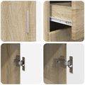 vidaXL Servírovacia skriňa FLORIN 88,5 x 30,5 x 73 cm Sonoma dub