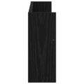 vidaXL Regál na časopisy s poličkou 2 ks Čierny dub 60 x 12 x 30 cm
