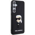 Puzdro Karl Lagerfeld pre Samsung Galaxy S24 KLHCS24S3DRKINK čierne HC 3D RUBBER IKONIK NFT