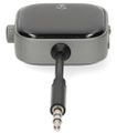 NEDIS kompaktný a prenosný bezdrôtový audio Bluetooth adaptér Adaptér, audio, 2v1, bezdrôtový, RX/TX, USB-C, 3,5mm jack, Bluetooth, Li-Pol 250mAh, výdrž až 13hod, čierny