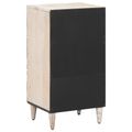 vidaXL Servírovacia skriňa Biela 40 x 33,5 x 75 cm Masívne mango drevo