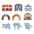 Crazy Motors Mesto (Obrovské Puzzl'Up puzzle 28 + 6 ks)