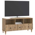 vidaXL TV skrinka 102 x 34,5 x 50 cm Remeselný Dub Konštruované drevo