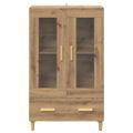 vidaXL Highboard Remeselný dub 70 x 31 x 115 cm Kompozitné drevo