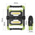 LED reflektor EMOS P4536, 2000 lm, COB LED nabíjacia pracovná svietidlo, 8000 mAh