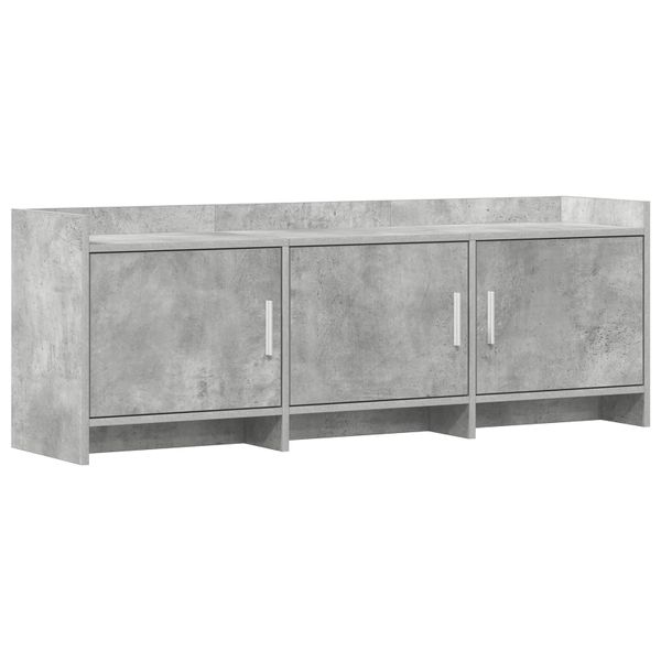 vidaXL TV skrinka 130 x 33 x 47 cm Betónovo sivá Kompozitné drevo