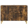 vidaXL Servírovacia skriňa Dymový dub 89 x 34,5 x 60 cm