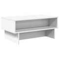 vidaXL Konferenčný stolík Biela 80 x 46 x 35 cm Kompozitné drevo