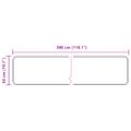 vidaXL Behúň MARSA Sivá 50 x 300 cm Polyester a PVC