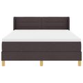 vidaXL Posteľ s pružinovým rámom Tmavohnedá 200 x 140 cm látka