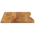 vidaXL Stolová doska so zakrivením 120x50x2,5 cm surový mangový masív