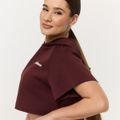 Dámska mikina Cropped Relay Fig - GymBeam, veľkosť L, 100% nylon