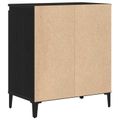 vidaXL Servírovacia skriňa Čierny dub 60 x 35 x 70 cm Kompozitné drevo