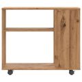 vidaXL Príručný stolík dub artisan 70x35x55 cm spracované drevo