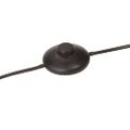 vidaXL Podlahová lampa 25 W čierna 75x75x90-150 cm E27
