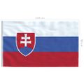 vidaXL Vlajka Slovensko 90x150 cm