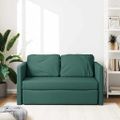 vidaXL Podlahová rozklad. pohovka 2v1 tmavozelená 112x174x55 cm látka