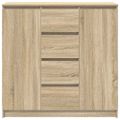 vidaXL Komoda so zásuvkami dub sonoma 100,5x35x98,5cm kompozitné drevo