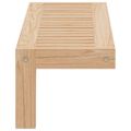 vidaXL Nástenný zavesený regál Nástenný Prírodná 62 x 10 x 12,5 cm
