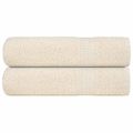 vidaXL Utierky na ruky FROGN 2 ks krémové 50x100 cm 360 g/m²