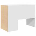 vidaXL Stôl Biela Kompozitné drevo 102 x 50 x 75 cm