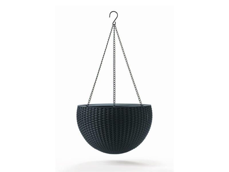 Kvetináč KETER Hanging Sphere Graphite