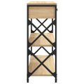 vidaXL Konzolový stolík dub sonoma 75x28x75 cm kompozitné drevo