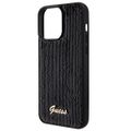 Guess puzdro pre iPhone 15 Pro 6,1" GUHCP15LPSFDGSK čierne HC Sequin Script Metal