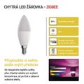 Smart LED žiarovka GoSmart sviečka / E14 / 4,8 W (40 W) / 470lm / RGB / stmievateľná /Zigbee