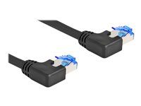 RJ45 sieťový kábel Cat.6A S/FTP ľavý uhlový