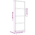 vidaXL Posuvné dvere zlaté 76x205 cm číre ESG sklo a hliník