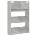 vidaXL Nástenné skrinky na topánky 2 ks, betónovo sivé 60x18x90 cm