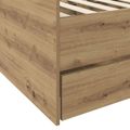 vidaXL Ležadlo so zásuvkou s úložiskom Dub artisan Kompozitné drevo
