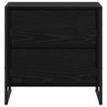 vidaXL Nočný stolík 2 ks Čierny dub 50 x 39.5 x 50 cm Kompozitné drevo