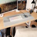 AROZZI ZONA Mousepad XL Frozen Lake/ XL podložka na stůl/ 900x420x4 mm/ voděodolná Podložka pod myš, 900×420×4mm, mikrovlákno, protiskluzová guma, vodeodolná, šedá